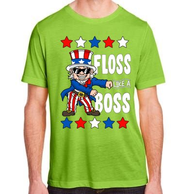 Floss Like A Boss USA 4th of July Adult ChromaSoft Performance T-Shirt