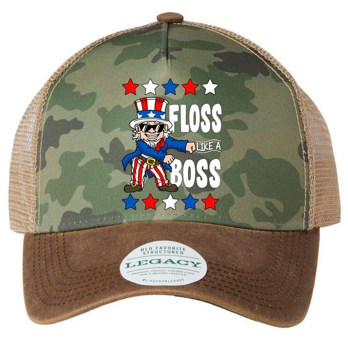 Floss Like A Boss USA 4th of July Legacy Tie Dye Trucker Hat