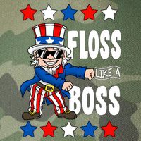 Floss Like A Boss USA 4th of July Legacy Tie Dye Trucker Hat