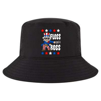 Floss Like A Boss USA 4th of July Cool Comfort Performance Bucket Hat