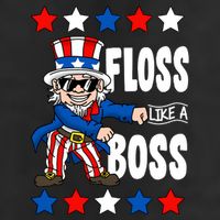 Floss Like A Boss USA 4th of July Cool Comfort Performance Bucket Hat