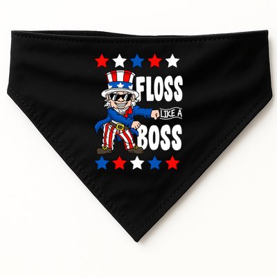 Floss Like A Boss USA 4th of July USA-Made Doggie Bandana