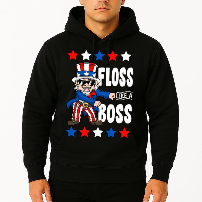 Floss Like A Boss USA 4th of July Hoodie