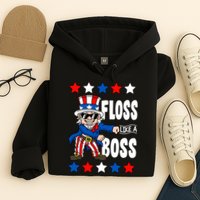 Floss Like A Boss USA 4th of July Hoodie