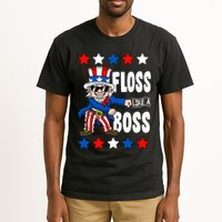 Floss Like A Boss USA 4th of July Tall T-Shirt