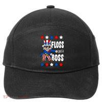 Floss Like A Boss USA 4th of July 7-Panel Snapback Hat