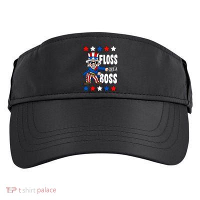 Floss Like A Boss USA 4th of July Adult Drive Performance Visor