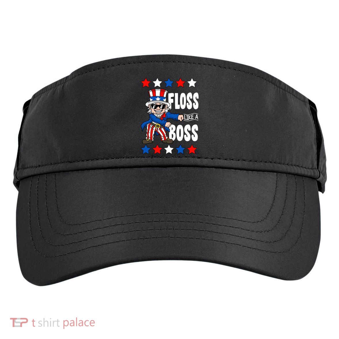 Floss Like A Boss USA 4th of July Adult Drive Performance Visor