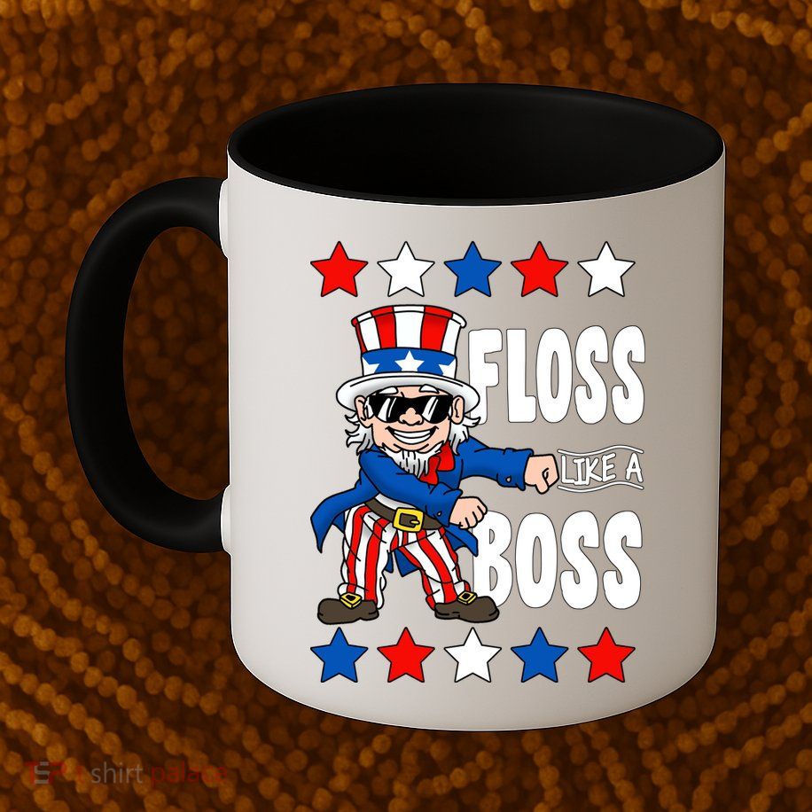 Floss Like A Boss USA 4th of July Mug
