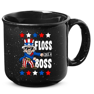 Floss Like A Boss USA 4th of July 15oz Campfire Ceramic Mug