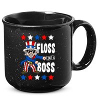 Floss Like A Boss USA 4th of July 15oz Campfire Ceramic Mug