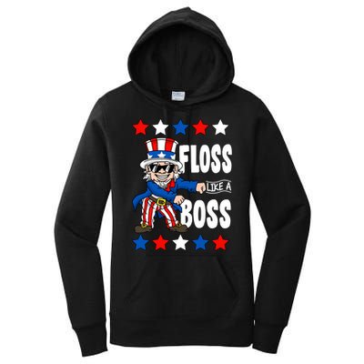 Floss Like A Boss USA 4th of July Women's Pullover Hoodie
