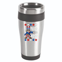 Floss Like A Boss USA 4th of July 16oz Travel Tumbler