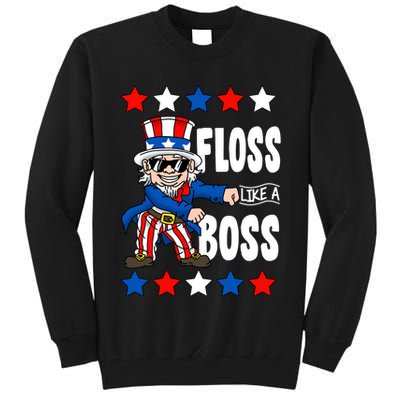 Floss Like A Boss USA 4th of July Tall Sweatshirt