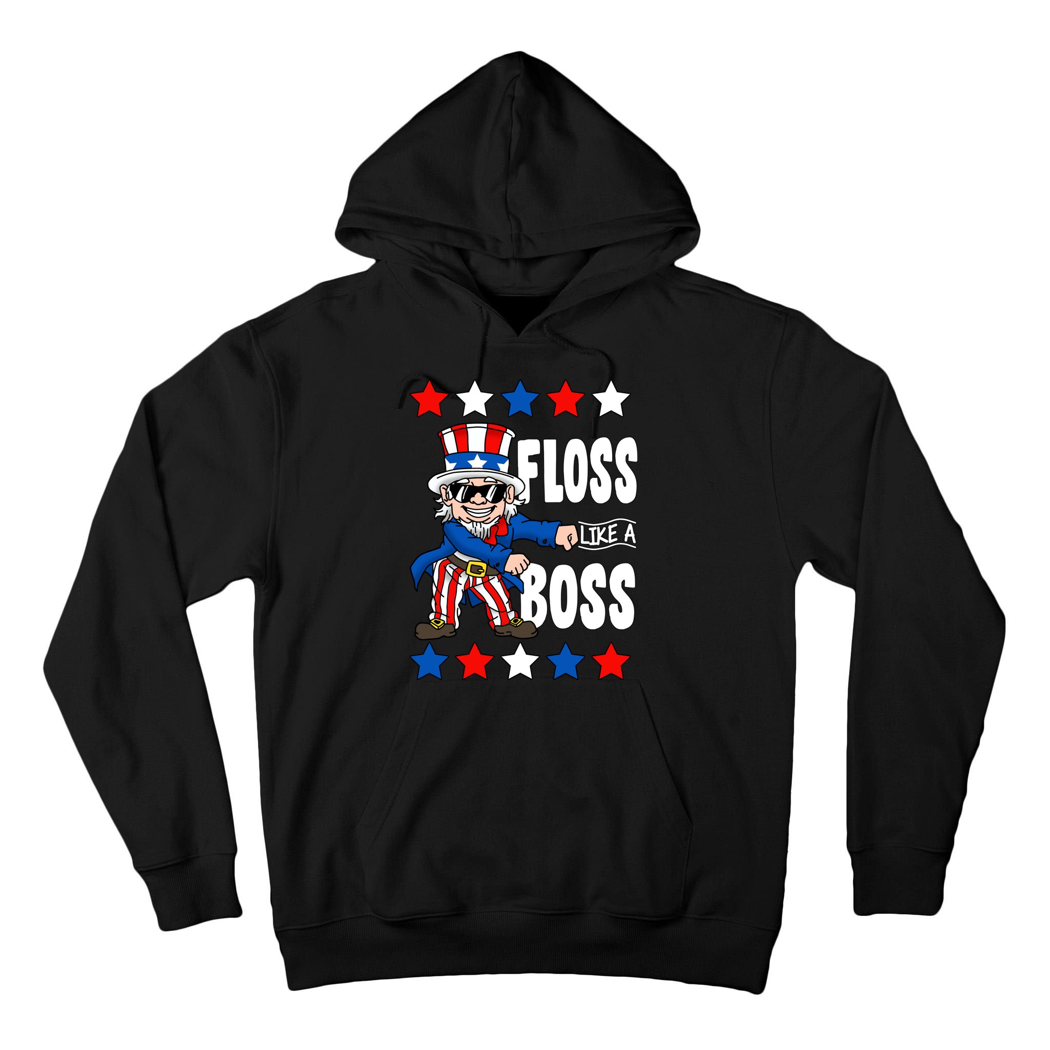 Floss Like A Boss USA 4th of July Tall Hoodie