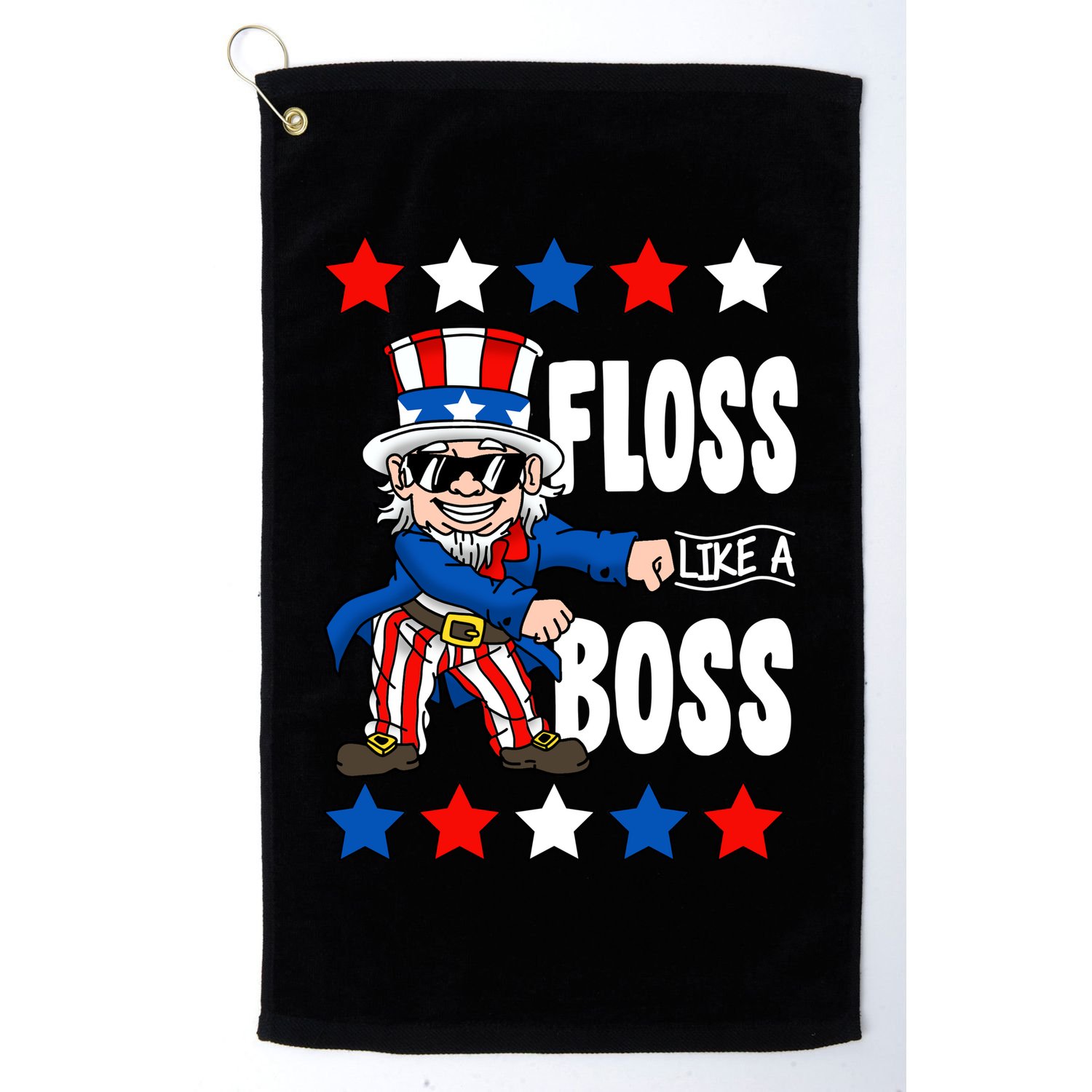 Floss Like A Boss USA 4th of July Golf Towel