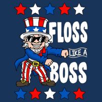 Floss Like A Boss USA 4th of July Infant Baby Jersey Bodysuit