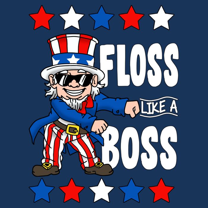 Floss Like A Boss USA 4th of July Infant Baby Jersey Bodysuit