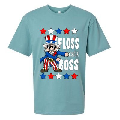 Floss Like A Boss USA 4th of July Sueded Cloud Jersey T-Shirt