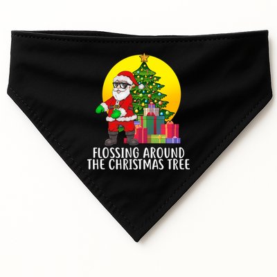 Flossing Around The Christmas Tree USA-Made Doggie Bandana