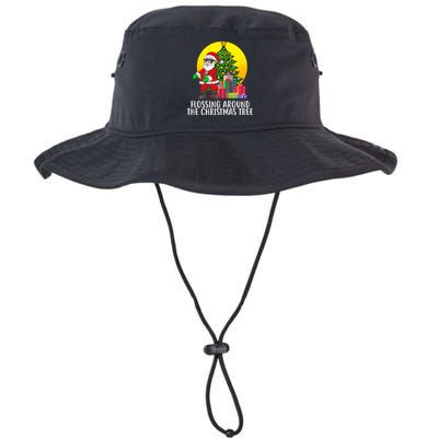 Flossing Around The Christmas Tree Bucket Hat