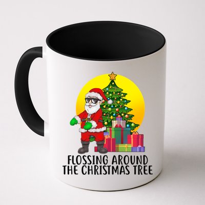 Flossing Around The Christmas Tree Mug