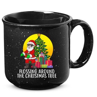Flossing Around The Christmas Tree 15oz Campfire Ceramic Mug