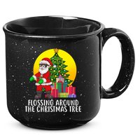 Flossing Around The Christmas Tree 15oz Campfire Ceramic Mug