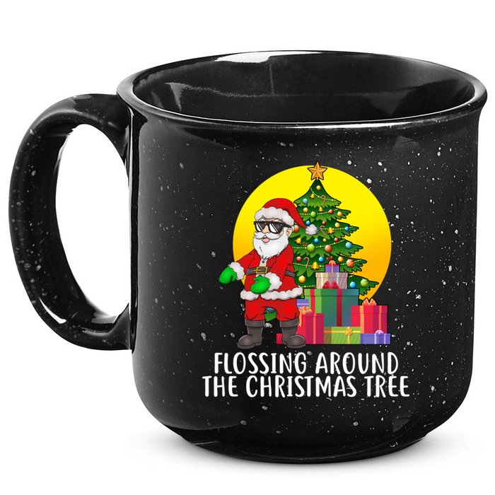 Flossing Around The Christmas Tree 15oz Campfire Ceramic Mug