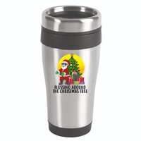 Flossing Around The Christmas Tree 16oz Travel Tumbler