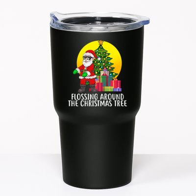 Flossing Around The Christmas Tree Tumbler