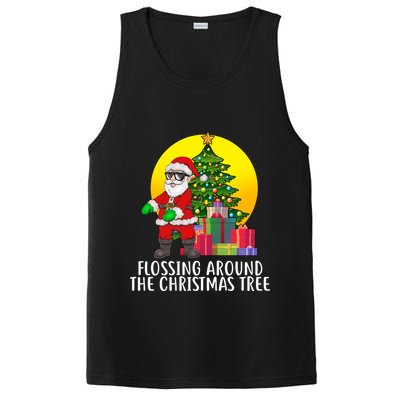 Flossing Around The Christmas Tree PosiCharge Competitor Tank