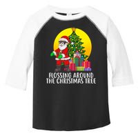 Flossing Around The Christmas Tree Toddler Fine Jersey T-Shirt