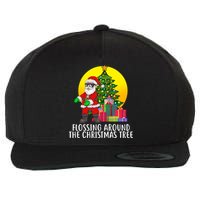 Flossing Around The Christmas Tree Wool Snapback Cap