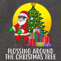 Flossing Around The Christmas Tree Vector Backpack