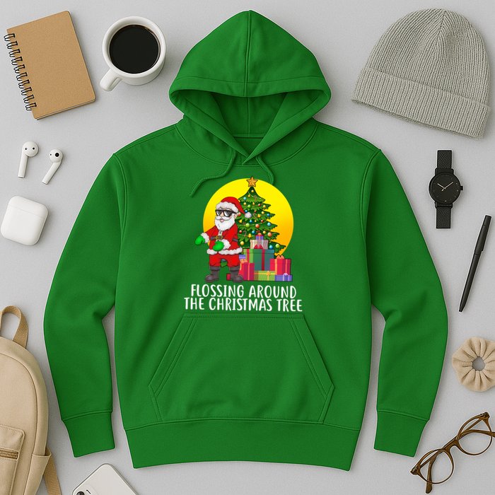 Flossing Around The Christmas Tree Hoodie