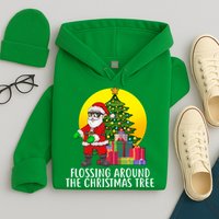 Flossing Around The Christmas Tree Hoodie