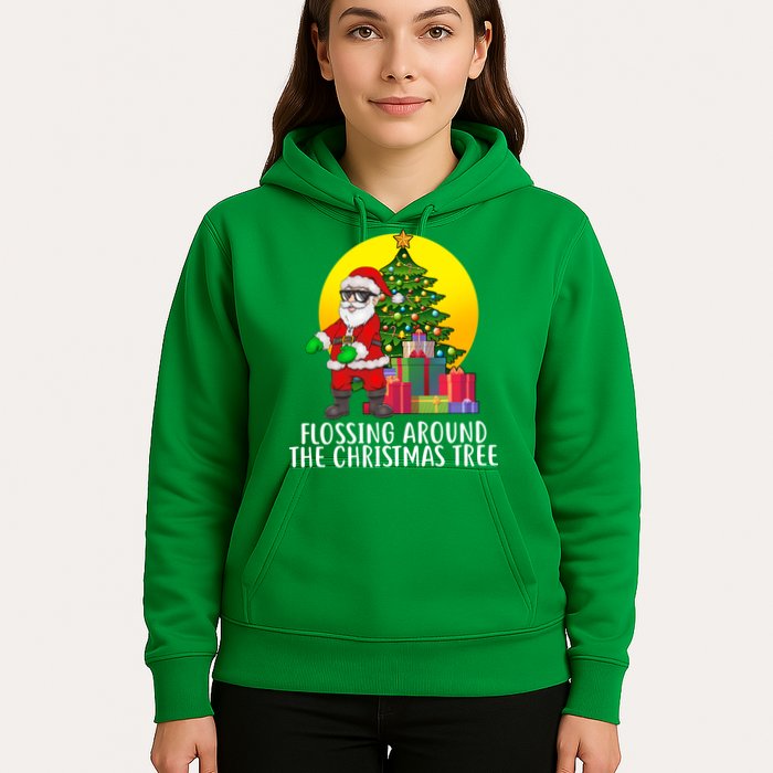 Flossing Around The Christmas Tree Hoodie