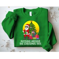 Flossing Around The Christmas Tree Sweatshirt