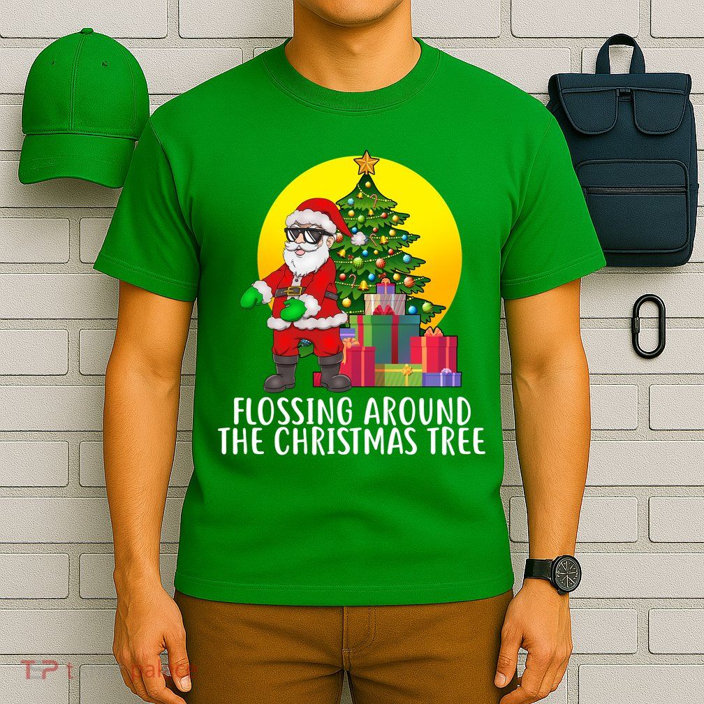 Flossing Around The Christmas Tree T-Shirt