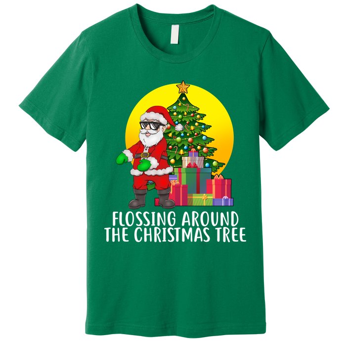 Flossing Around The Christmas Tree Premium T-Shirt