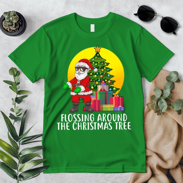 Flossing Around The Christmas Tree Premium T-Shirt