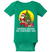 Flossing Around The Christmas Tree Baby Bodysuit