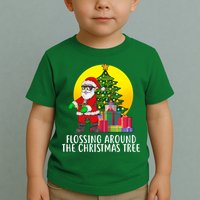 Flossing Around The Christmas Tree Toddler T-Shirt