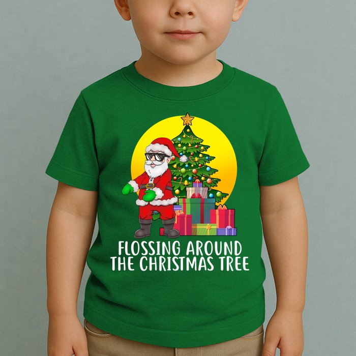 Flossing Around The Christmas Tree Toddler T-Shirt