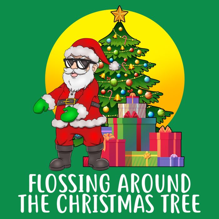 Flossing Around The Christmas Tree Toddler T-Shirt