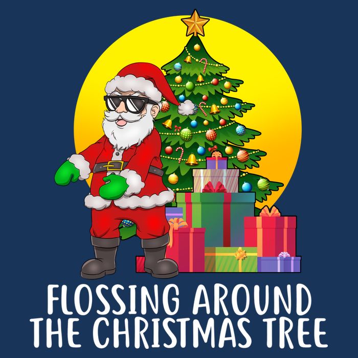 Flossing Around The Christmas Tree Infant Baby Jersey Bodysuit