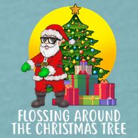 Flossing Around The Christmas Tree Sueded Cloud Jersey T-Shirt