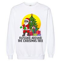 Flossing Around The Christmas Tree Garment-Dyed Sweatshirt