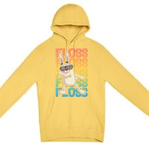 Flossing Easter Bunny Premium Pullover Hoodie